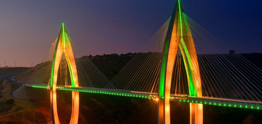 Longest cable-stayed bridge in Africa